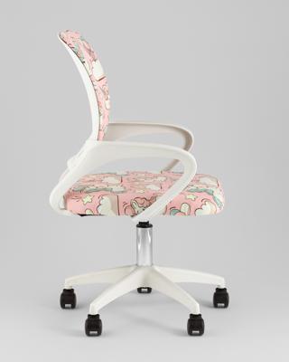 Кресло компьютерное TopChairs Кресло офисное TopChairs Simple SN Junior принт Unicorns пластик белый арт. УТ000042083
