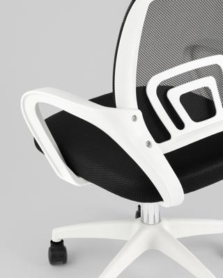 Офисное кресло TopChairs Кресло офисное TopChairs Simple SN черный пластик белый арт. УТ000042082