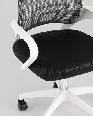 Офисное кресло TopChairs Кресло офисное TopChairs Simple SN черный пластик белый арт. УТ000042082