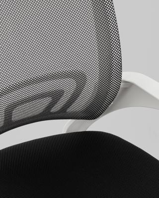 Офисное кресло TopChairs Кресло офисное TopChairs Simple SN черный пластик белый арт. УТ000042082