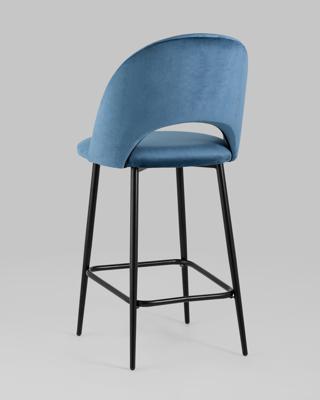 Стул полубарный Stool Group Стул полубарный Меган SN велюр пыльно-синий арт. УТ000042229