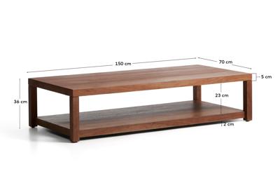 Столик La Forma (ех Julia Grup) Журнальный столик Norani из массива акации с шпоном акации, 150 x 70 см арт. 498330