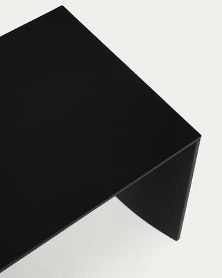 Столик La Forma (ех Julia Grup) Черный лакированный журнальный столик Litto из МДФ, 90 x 45 см арт. 498924