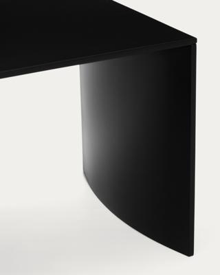 Столик La Forma (ех Julia Grup) Черный лакированный журнальный столик Litto из МДФ, 90 x 45 см арт. 498924