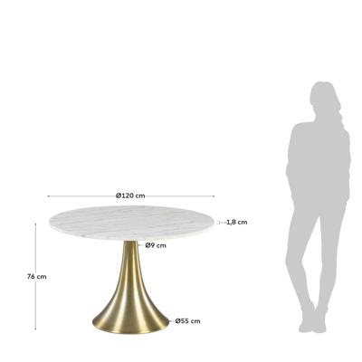 Стол La Forma (ех Julia Grup) Oria круглый обеденный стол Ø 120 cm арт. 086701