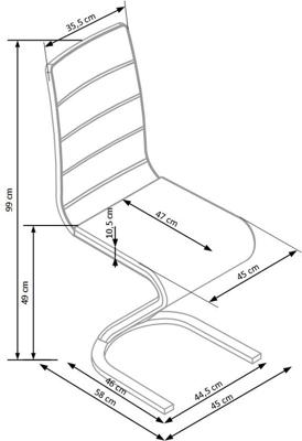 Стул Halmar Стул кухонный Halmar K194 (черный) арт. V-CH-K/194-KR
