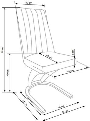 Стул Halmar Стул HALMAR K338 коричневый арт. V-CH-K/338-KR