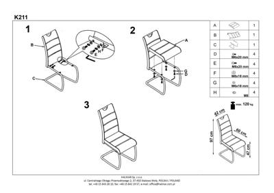 Стул Halmar Стул кухонный Halmar K211 (бежевый) арт. V-CH-K/211-KR-BEZOWY