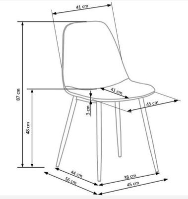Стул Halmar Стул HALMAR K417 темно-зеленый/черный арт. V-CH-K/417-KR-C.ZIELONY