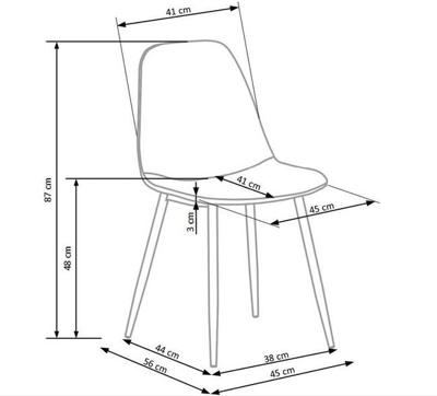 Стул Halmar Стул HALMAR K417 синий/черный арт. V-CH-K/417-KR-GRANATOWY