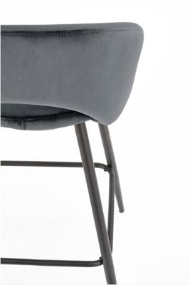 Стул барный Halmar Стул барный HALMAR H96 серый/черный арт. V-CH-H/96-POPIEL