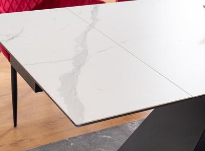 Стол Signal Стол обеденный SIGNAL WESTIN III Ceramic 160 белый/черный матовый 160-240/90 арт. WESTINIIIBC160