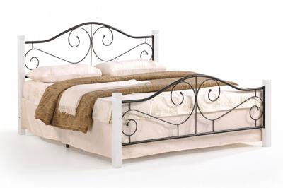Кровать Halmar Кровать HALMAR VIOLETTA белый/черный, 160/200 арт. V-CH-VIOLETTA_160-LOZ-BIALY