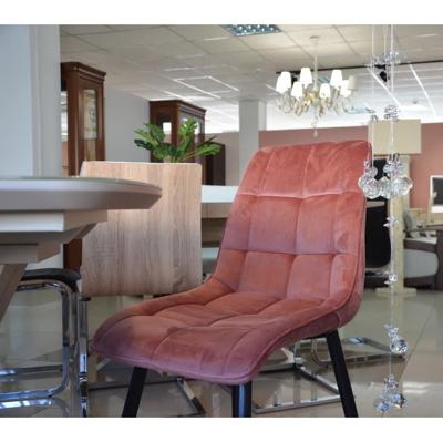 Стул Signal Стул SIGNAL CHIC Velvet Bluvel 52 античный розовый/черный арт. CHICVCRA52