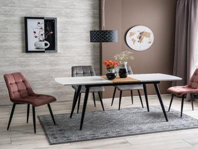 Стул Signal Стул SIGNAL CHIC Velvet Bluvel 14 серый/черный арт. CHICVCSZ14