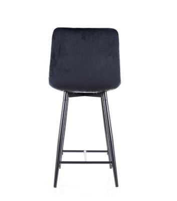 Стул барный Signal Стул барный SIGNAL CHIC H-2 Velvet Bluvel 19 черный/черный арт. CHICH2VCC