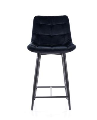 Стул барный Signal Стул барный SIGNAL CHIC H-2 Velvet Bluvel 19 черный/черный арт. CHICH2VCC