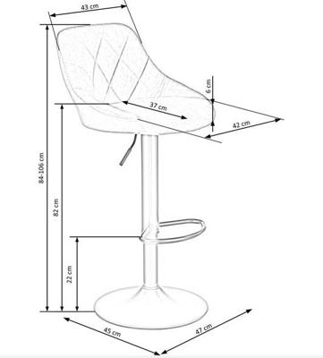 Стул барный Halmar Стул барный HALMAR H101 темно-зеленый/черный арт. V-CH-H/101-C.ZIELONY