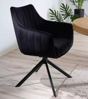 Стул Signal Стул SIGNAL AZALIA Velvet Bluvel 19 черный/черный арт. AZALIAVCC
