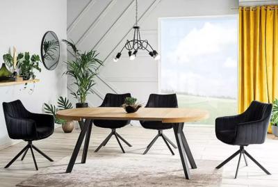 Стул Signal Стул SIGNAL AZALIA Velvet Bluvel 19 черный/черный арт. AZALIAVCC