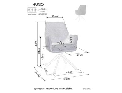 Стул Signal Стул SIGNAL HUGO Brego 18 темно-серый/черный, поворотный арт. HUGOBRCCSZ