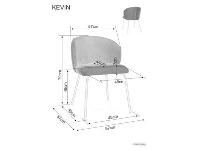 Стул Signal Стул SIGNAL KEVIN Vardo 11 серый/черный арт. KEVINVACSZ