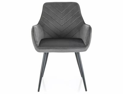 Стул Signal Стул SIGNAL FIG Velvet Bluvel 14 темно-серый/черный арт. FIGVCSZ