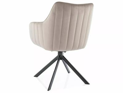 Стул Signal Стул SIGNAL AZALIA Velvet Bluvel 40 темно-бежевый/черный, поворотный арт. AZALIAVCCB