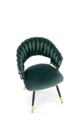 Стул Halmar Стул HALMAR K551 зеленый/черный/золотой арт. V-CH-K/551-KR-C.ZIELONY