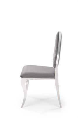 Стул Halmar Стул кухонный Halmar K555 (серый/серебряный) арт. V-CH-K/555-KR