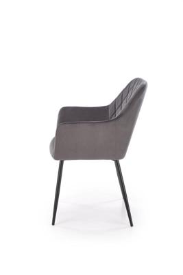 Стул Halmar Стул HALMAR K558 серый/черный арт. V-CH-K/558-KR-POPIELATY