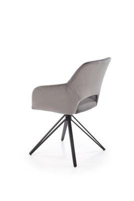 Стул Halmar Стул кухонный Halmar K535 (серый/черный) арт. V-CH-K/535-KR-POPIELATY