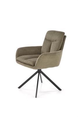 Стул Halmar Стул кухонный Halmar K536 (оливковый/черный) арт. V-CH-K/536-KR-OLIWKOWY