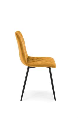 Стул Halmar Стул кухонный Halmar K525 (горчичный/черный) арт. V-CH-K/525-KR-MUSZTARDOWY