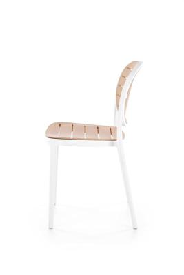 Стул Halmar Стул кухонный Halmar K529 (белый/натуральный) арт. V-CH-K/529-KR-BIALY/NATURALNY