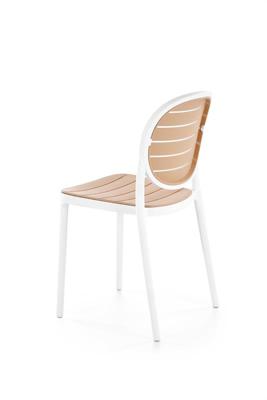 Стул Halmar Стул кухонный Halmar K529 (белый/натуральный) арт. V-CH-K/529-KR-BIALY/NATURALNY