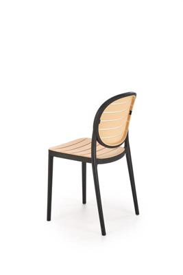 Стул Halmar Стул кухонный Halmar K529 (черный/натуральный) арт. V-CH-K/529-KR-CZARNY/NATURALNY