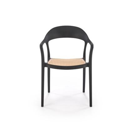 Стул Halmar Стул HALMAR K530 черный/натуральный арт. V-CH-K/530-KR-CZARNY