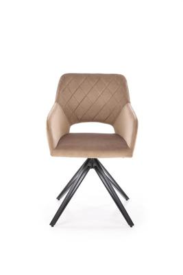Стул Halmar Стул кухонный Halmar K535 (бежевый/черный) арт. V-CH-K/535-KR-BEZOWY