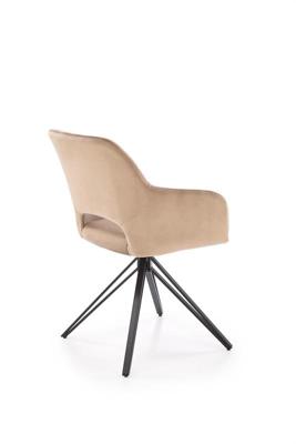 Стул Halmar Стул кухонный Halmar K535 (бежевый/черный) арт. V-CH-K/535-KR-BEZOWY