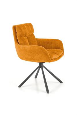 Стул Halmar Стул HALMAR K495 горчичный/черный, поворотный арт. V-CH-K/495-KR-MUSZTARDOWY