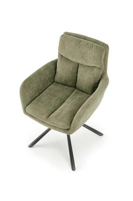 Стул Halmar Стул HALMAR K495 оливковый/черный, поворотный арт. V-CH-K/495-KR-OLIWKOWY