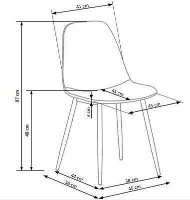 Стул Halmar Стул HALMAR K417 бежевый/черный арт. V-CH-K/417-KR-BEZOWY
