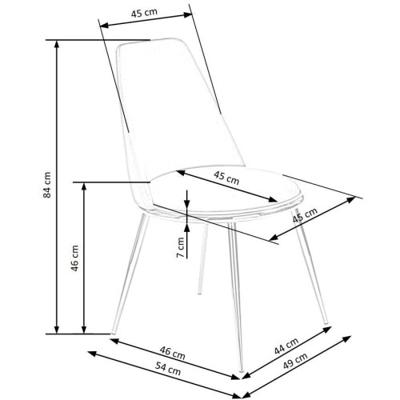 Стул Halmar Стул кухонный Halmar K460 (бежевый/золотой) арт. V-CH-K/460-KR-BEZOWY
