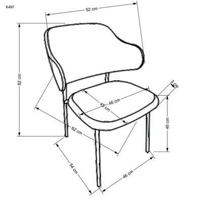 Стул Halmar Стул HALMAR K497 кремовый/черный арт. V-CH-K/497-KR-KREMOWY