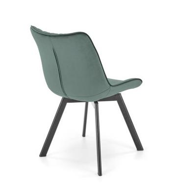 Стул Halmar Стул кухонный Halmar K520 (черный/темно-зеленый) арт. V-CH-K/520-KR-C.ZIELONY