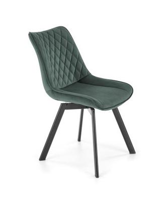 Стул Halmar Стул кухонный Halmar K520 (черный/темно-зеленый) арт. V-CH-K/520-KR-C.ZIELONY