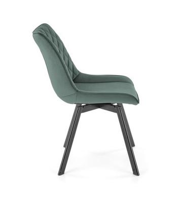 Стул Halmar Стул кухонный Halmar K520 (черный/темно-зеленый) арт. V-CH-K/520-KR-C.ZIELONY