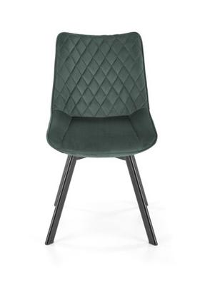 Стул Halmar Стул кухонный Halmar K520 (черный/темно-зеленый) арт. V-CH-K/520-KR-C.ZIELONY