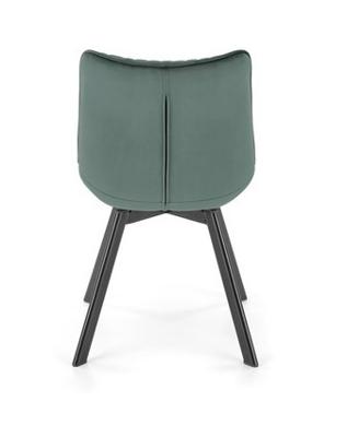 Стул Halmar Стул кухонный Halmar K520 (черный/темно-зеленый) арт. V-CH-K/520-KR-C.ZIELONY